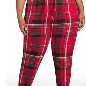 Secret Treasures Red Plaid Women's Joggers